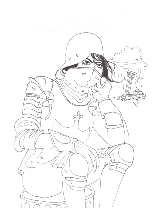 100 Women Challenge — 10 - Persepolis — Ink drawing by Roberta Gattel