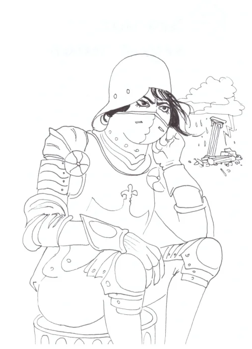 100 Women Challenge — 10 - Persepolis — Ink drawing by Roberta Gattel