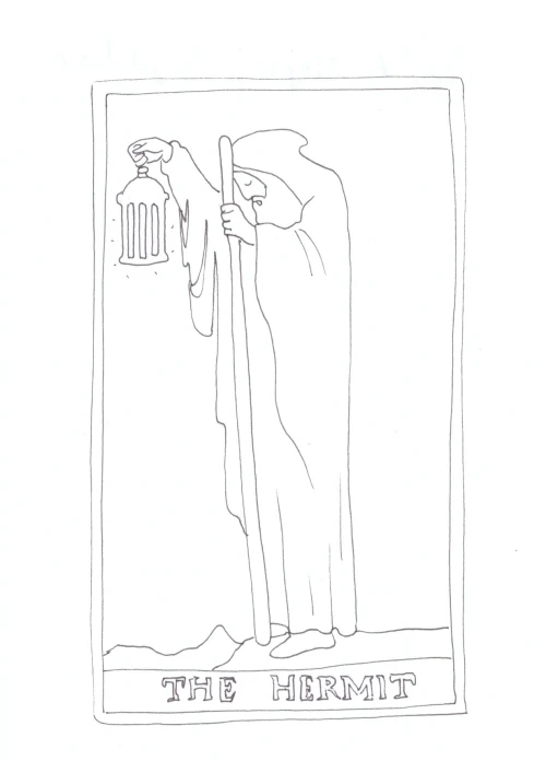 100 Women Challenge — 11 - The Solitary Ones — Ink drawing by Roberta Gattel