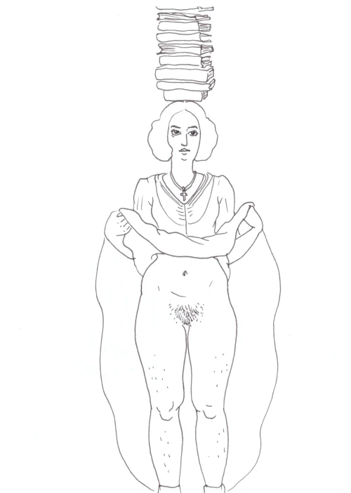 100 Women Challenge — 16 - The Devil's Swamp — Ink drawing by Roberta Gattel