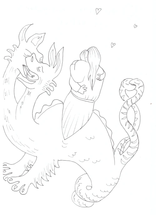 100 Women Challenge — 18 - Sentimental Bestiary — Ink drawing by Roberta Gattel