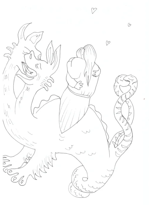 100 Women Challenge — 18 - Sentimental Bestiary — Ink drawing by Roberta Gattel