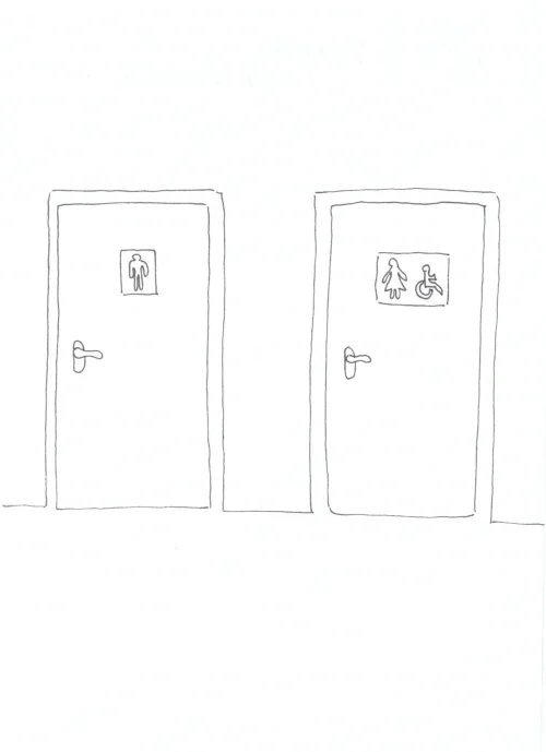 100 Women Challenge — 19 - On Women — Ink drawing by Roberta Gattel