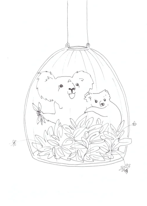 100 Women Challenge — 22 - Walk Through Walls — Ink drawing by Roberta Gattel