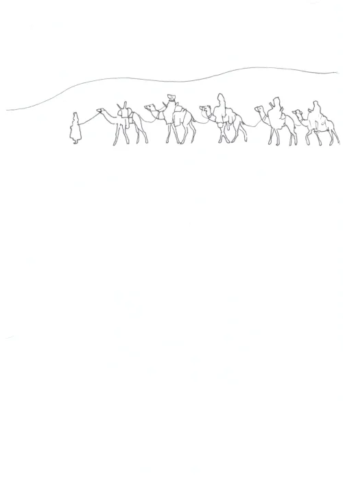 100 Women Challenge — 24 - The Nomad: Diaries — Ink drawing by Roberta Gattel