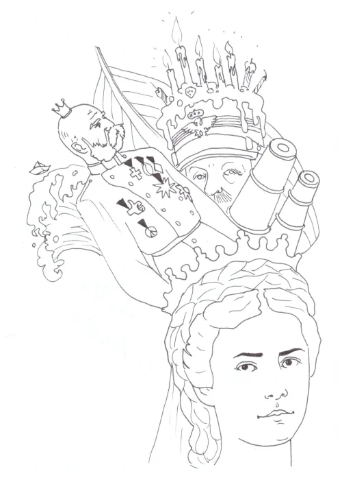 100 Women Challenge — 30 - Poetic Diary — Ink drawing by Roberta Gattel