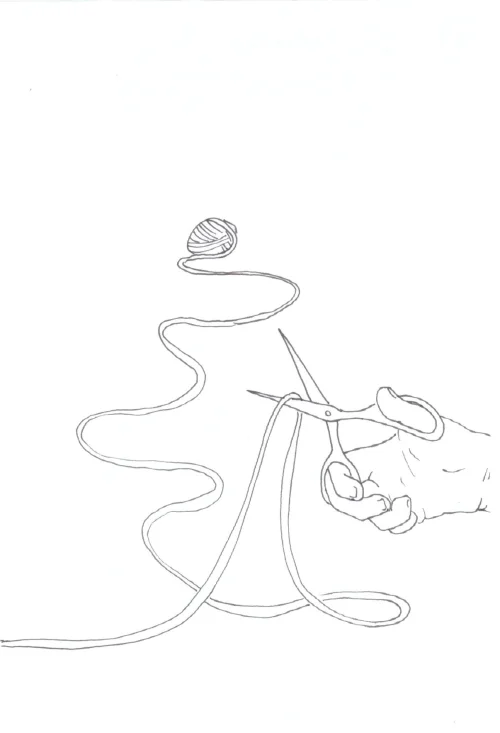 100 Women Challenge — 34 - The Waves — Ink drawing by Roberta Gattel