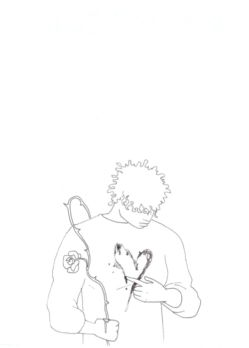 100 Women Challenge — 44 - Zong! — Ink drawing by Roberta Gattel