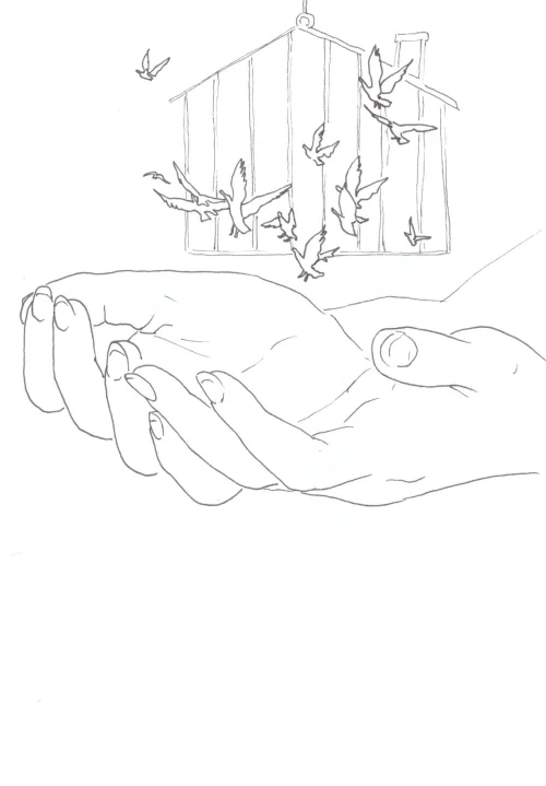 100 Women Challenge — 50 - Diary — Ink drawing by Roberta Gattel