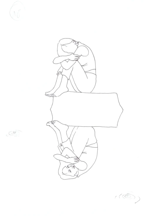 100 Women Challenge — 56 - Why Are All the Black Kids Sitting Together — Ink drawing by Roberta Gattel