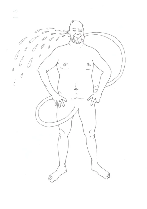 100 Women Challenge — 60 - Giving Life — Ink drawing by Roberta Gattel