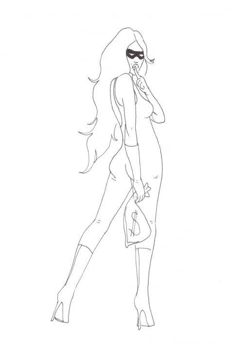 100 Women Challenge — 64 - Land of Robbery — Ink drawing by Roberta Gattel