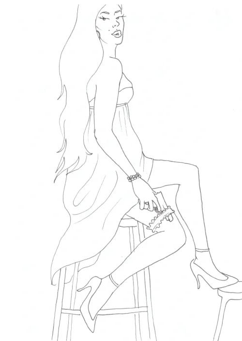 100 Women Challenge — 64 - Land of Robbery — Ink drawing by Roberta Gattel