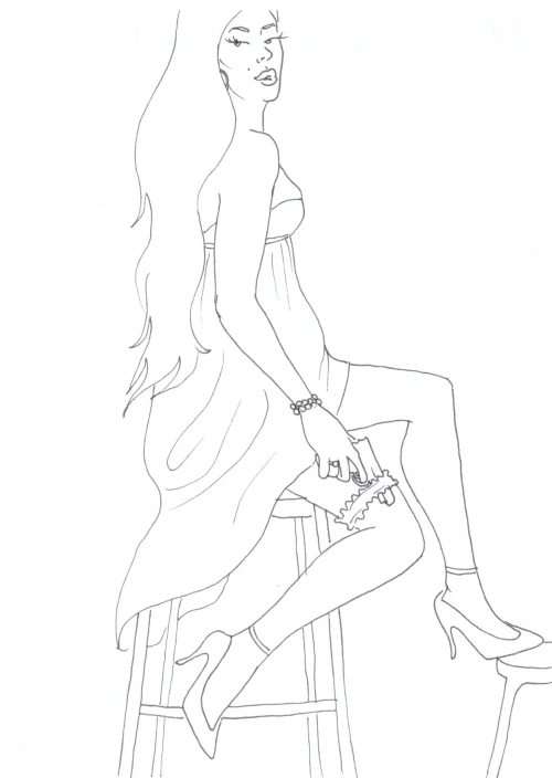 100 Women Challenge — 64 - Land of Robbery — Ink drawing by Roberta Gattel