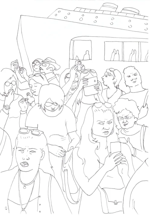 100 Women Challenge — 76 - Fool's Gold — Ink drawing by Roberta Gattel