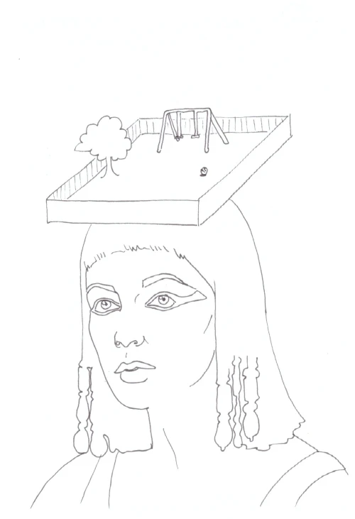 100 Women Challenge — 80 - Know Your Place — Ink drawing by Roberta Gattel