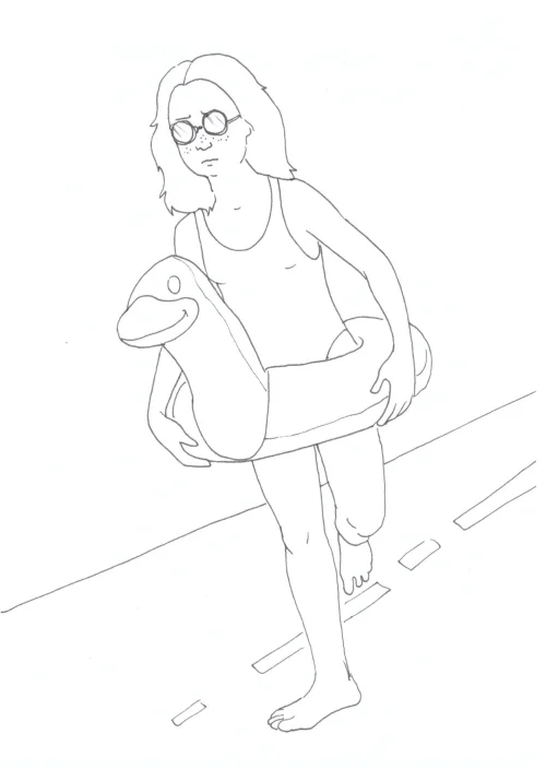 100 Women Challenge — 84 - The Sea Does Not Wet Naples — Ink drawing by Roberta Gattel