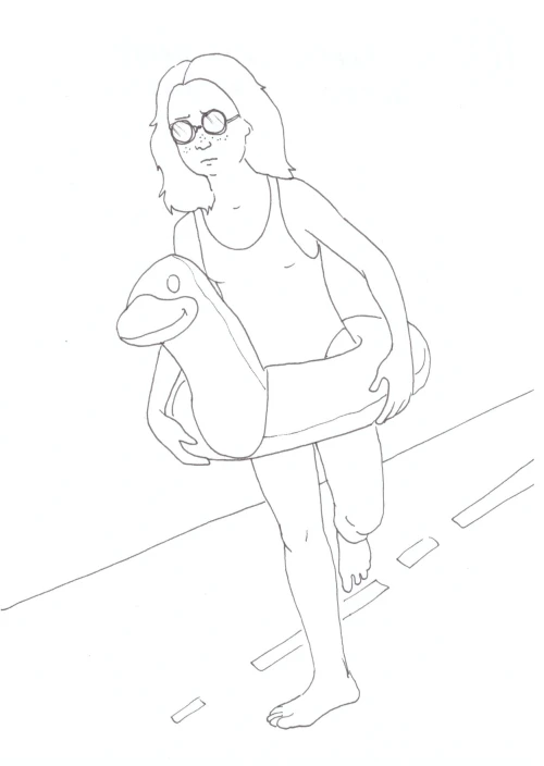 100 Women Challenge — 84 - The Sea Does Not Wet Naples — Ink drawing by Roberta Gattel